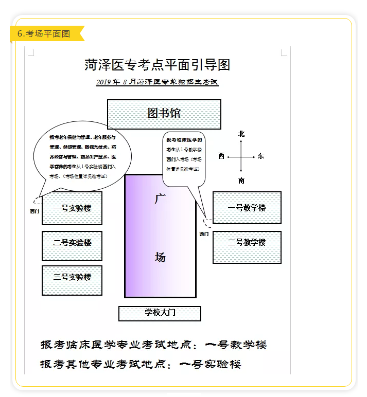 菏泽医专2019年第二批单独招生考试提示