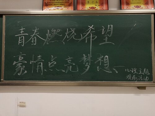 2018级口腔1、2班成功举办“青春燃烧希望,豪情点亮梦想”观影活动